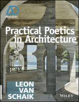 Photo of Practical Poetics in Architecture (Paperback) - Leon Van Schaik