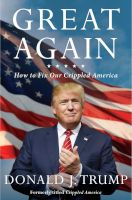 Photo of Great Again - How To Fix Our Crippled America (Paperback) - Donald J Trump