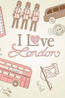 Photo of I Love London Red Phone Booths and Double Decker Bus - Blank 150 Page Lined Journal for Your Thoughts Ideas and