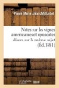 Notes Sur Les Vignes Americaines Et Opuscules Divers Sur Le Meme Sujet (French, Paperback) - Millardet P Photo