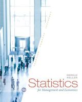 Photo of Statistics for Management and Economics (Hardcover 10th Revised edition) - Gerald Keller