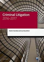 Photo of Criminal Litigation 2016-2017 (Paperback 12th Revised edition) - Martin Hannibal