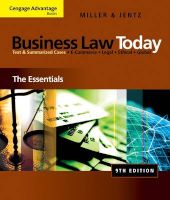 Photo of Cengage Advantage Books: Business Law Today (Paperback 9th edition) - Roger LeRoy Miller