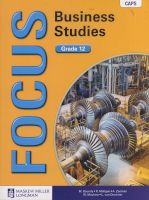 Photo of Focus Business Studies Caps - Gr 12: Learner's Book (Paperback) - M Bounds
