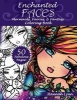 Enchanted Faces - Mermaids, Fairies & Fantasy Coloring Book (Paperback) - Hannah Lynn Photo