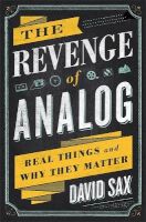 Photo of The Revenge of Analog - Real Things and Why They Matter (Hardcover) - David Sax