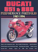 Photo of Ducati 851 and 888 Performance Portfolio 1987-1994 (Paperback) - RM Clarke