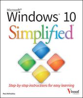 Photo of Windows 10 Simplified (Paperback) - Paul McFedries