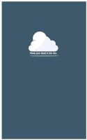 Photo of Cloud Notebook Paper Journals Classic 5 X 8 Inches 100 Sheets Blank Gift (Blue) - B029 What's This? This Basic Yet