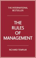 Photo of The Rules of Management (Paperback 4th Revised edition) - Richard Templar