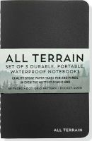 Photo of All Terrain: The Waterproof Notebook (3-Pack) - Set of 3 Durable Portable Waterproof Notebooks (Hardcover) - Inc Peter