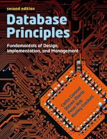 Photo of Database Principles - Fundamentals of Design Implementations and Management (Paperback 2nd Revised edition) - Stephen