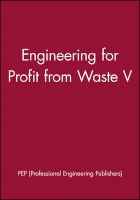 Photo of Engineering for Profit from Waste (Hardcover) - Pep Professional Engineering Publishers