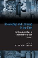 Photo of Knowledge and Learning in the Firm (Hardcover) - Bart Nooteboom