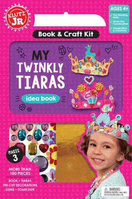 My Twinkly Tiaras With Book and 3 Crowns Mini Tiaras 100 Gems Punch Out Pieces