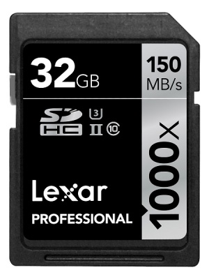 Lexar 32GB 1000x UHS ll SDHC Card
