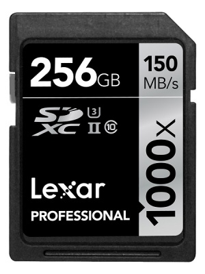 Lexar 256GB Professional 1000x SDHC Card