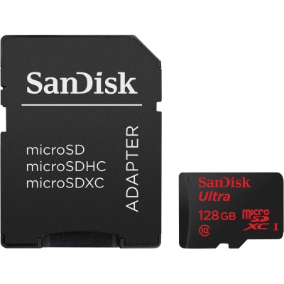 SanDisk 32GB Ultra Android Class 10 USH l Micro SD and Adapter