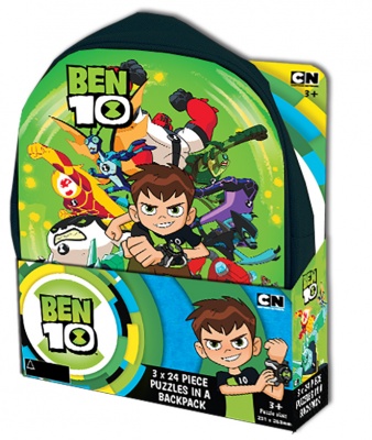 Ben 10 3 Puzzle In Backpack