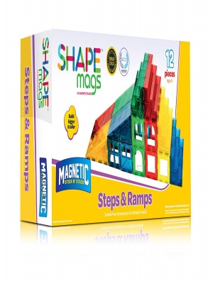 Shape Mags Magnetic Stick N Stack Steps Ramps Set