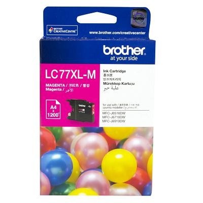 Photo of Brother LC77XLM high yield magenta ink cartridge