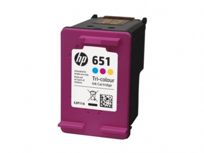 Photo of HP 651 Tri-color Original Ink Advantage Cartridge