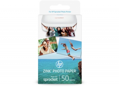 Photo of HP ZINK Sticky-backed Photo Paper-50 sht/5 x 7.6 cm