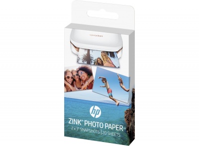 Photo of HP ZINK Sticky-backed Photo Paper-20 sht/5 x 7.6 cm