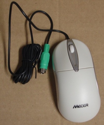 Photo of Mecer Optical Wheel PS2 Mouse - Ivory