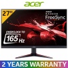 Acer VGO Series VG270S 27" FHD1920x1080 165Hz IPS Gaming Monitor / AMD Radeon FreeSync technology / Overclock to 165Hz refresh rate* / Rapid 2ms response time / HDR Ready technology / UM.HV0EE.S03 Photo