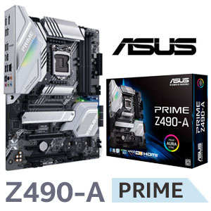 Photo of ASUS Prime Z490-A Intel ATX Motherboard / Intel Z490 Chipset / Supports 10th Gen Processors only / LGA 1200 / Supports
