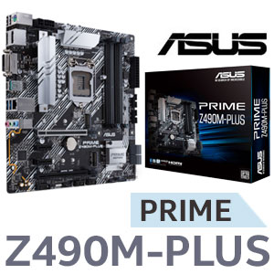 Photo of ASUS Prime Z490M-PLUS Intel mATX Motherboard / Intel Z490 Chipset / Supports 10th Gen Processors only / LGA 1200 /