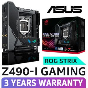 Photo of ASUS Rog Strix Z490-I Gaming Intel Mini ITX Motherboard / Intel Z490 Chipset / Supports 10th Gen Processors only / LGA