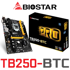 Photo of Biostar TB250-BTC Intel B250 Bitcoin Socket 1151 Intel Motherboard / Support 6 x PCI-E slots