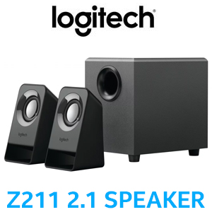 Photo of Logitech Z211 Compact 2.1 Multimedia Speaker System / Rich Sound In Compact Design / Volume Control From Device /