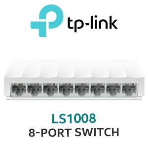Photo of TP-LINK LS1008 8-Port Desktop Network Switch / 10/100Mbps RJ45 Ports / Green Ethernet Technology / Plug And Play /
