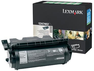 Photo of Lexmark 12A7462 Black High Yield Laser Toner Cartridge
