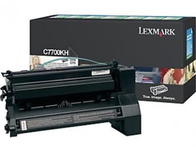 Photo of Lexmark C7700KH Black High Yield Return Program Laser Toner Cartridge