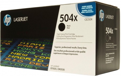 Photo of HP 504X High Yield Black LaserJet Toner Cartridge