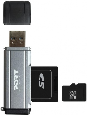 Photo of Port Designs Dual Slot USB3.0 Card Reader