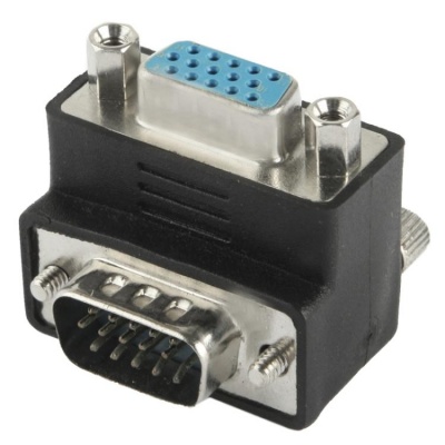 Photo of SUNSKYCH 90 Degree VGA 15 Pin Male to Female Right Angle Adapter