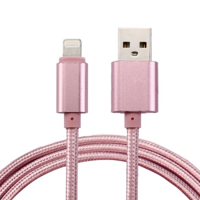 Photo of SUNSKYCH 1m Woven Style Metal Head 84 Cores 8 Pin to USB 2.0 Data / Charger Cable For iPhone XR / iPhone XS MAX /
