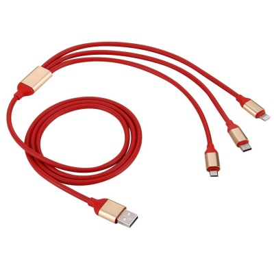 Photo of SDP 1.2m 2A 3" 1 Type C & 8 Pin & Micro USB to USB 2.0 Charger Cable for iPhone iPad Samsung Sony and other Smartphones