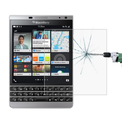 Photo of SDP 100 piecesS for BlackBerry Passport Silver Edition 0.26mm 9H Surface Hardness 2.5D Explosion-proof Tempered Glass