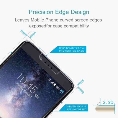 Photo of SDP 10 piecesS ZTE Zmax Pro 0.3mm 9H Surface Hardness Explosion-proof Non-full Screen Tempered Glass Screen Film