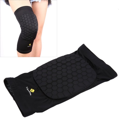 Photo of SDP 1 pieces Beehive Shaped Sports Collision-resistant Lycra Elastic Knee Support Guard Short Version Size: L