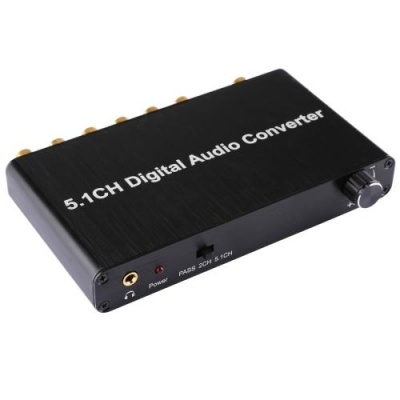 Photo of SDP 5.1CH Digital Audio Decoder Converter with Optical Toslink SPDIF Coaxial for Home Theater / PS4 / PS3 / XBOX360