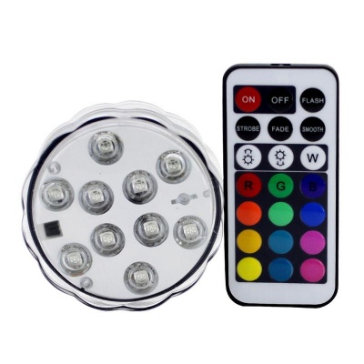 Photo of SDP 10-LED Colorful Remote Control Decoration Diving Lamp with Remote Control