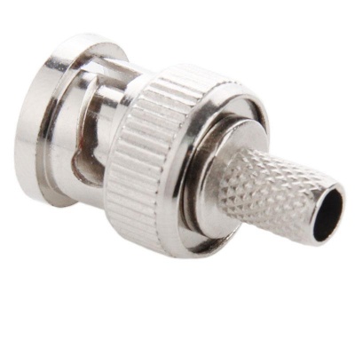 Photo of SDP 10 piecesS UG1789 Crimp 3" 1 BNC Male Connector Adapter for RG59 Coaxial Cable