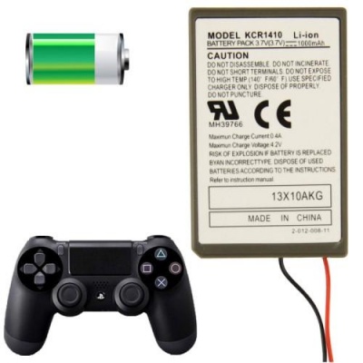 Photo of Wireless 1000mAh Lithium Controller Battery for PlayStation 4 Wireless DualShock4 Controllers Model: KCR1410